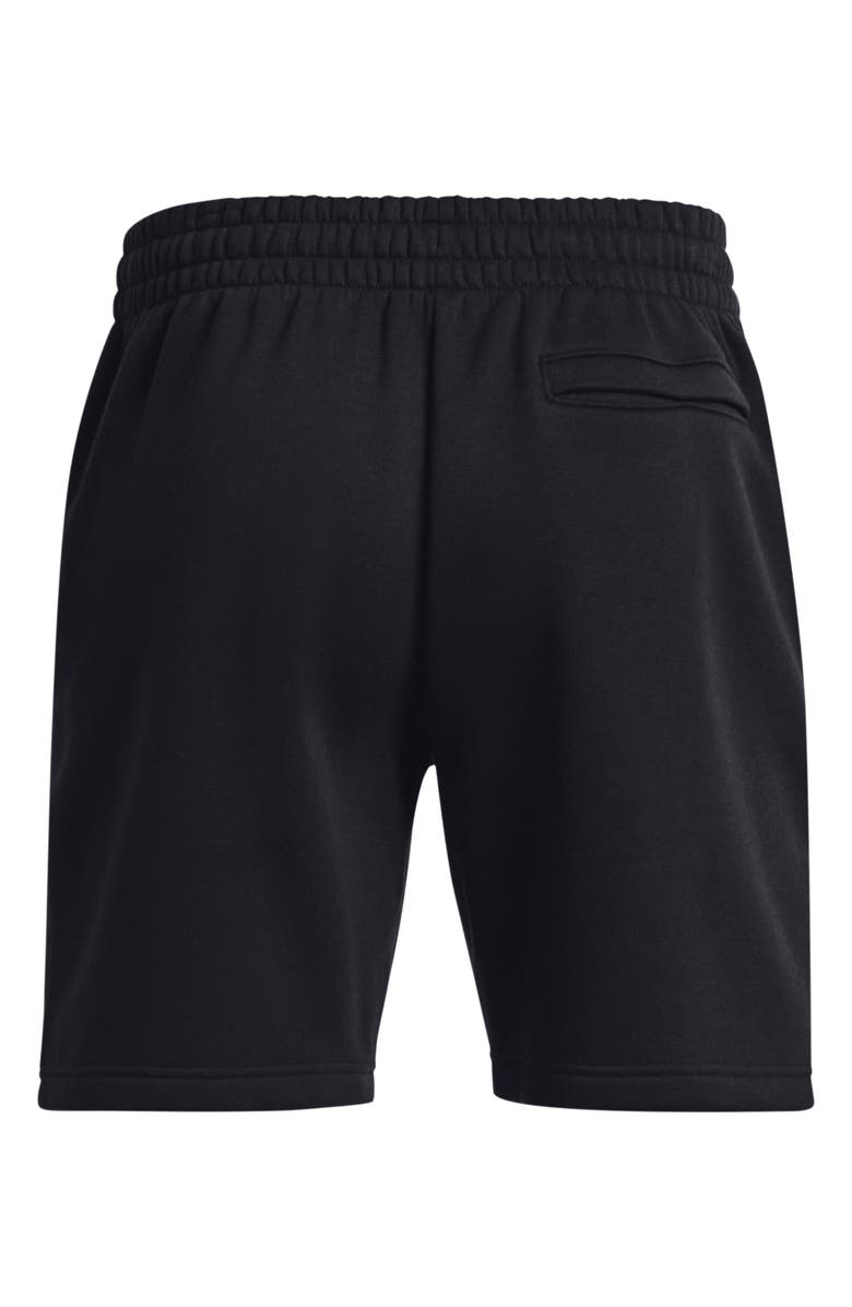 Under Armour Icon Fleece Sweat Shorts, Alternate, color, Black
