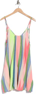Elan Stripe Cotton Cover-Up Dress