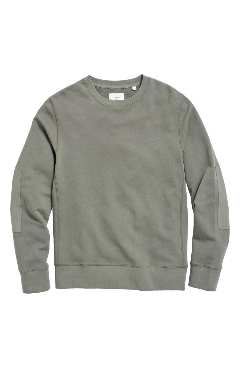 Billy Reid Dock Elbow Patch Sweatshirt, Alternate, color, 