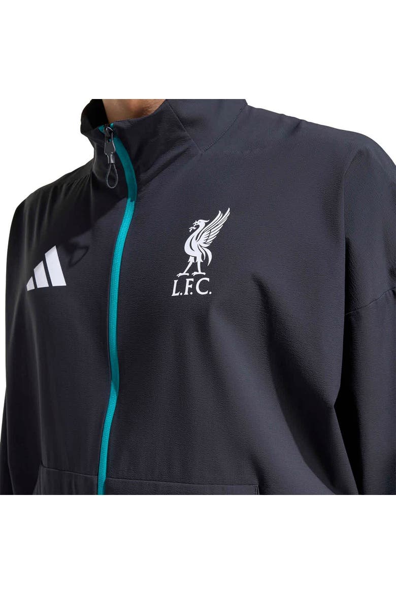 Men's adidas Black Liverpool 2025/26 Club Anthem Full-Zip Jacket, Alternate, color, Black