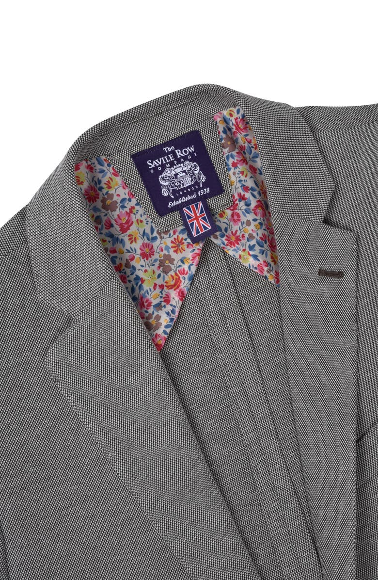 SAVILE ROW CO Grey Knit Blazer, Alternate, color, 