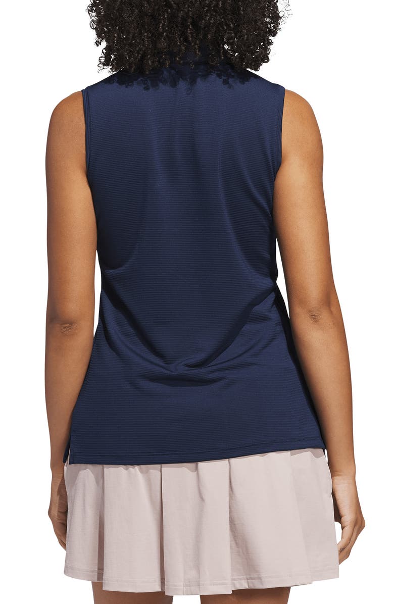 adidas Performance Sleeveless Polo, Alternate, color, Conavy