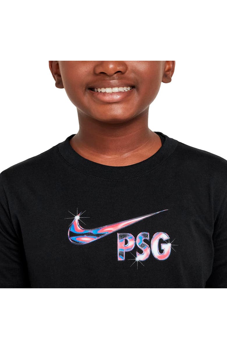 Nike Youth Nike Black Paris Saint-Germain Swoosh T-Shirt, Alternate, color, 