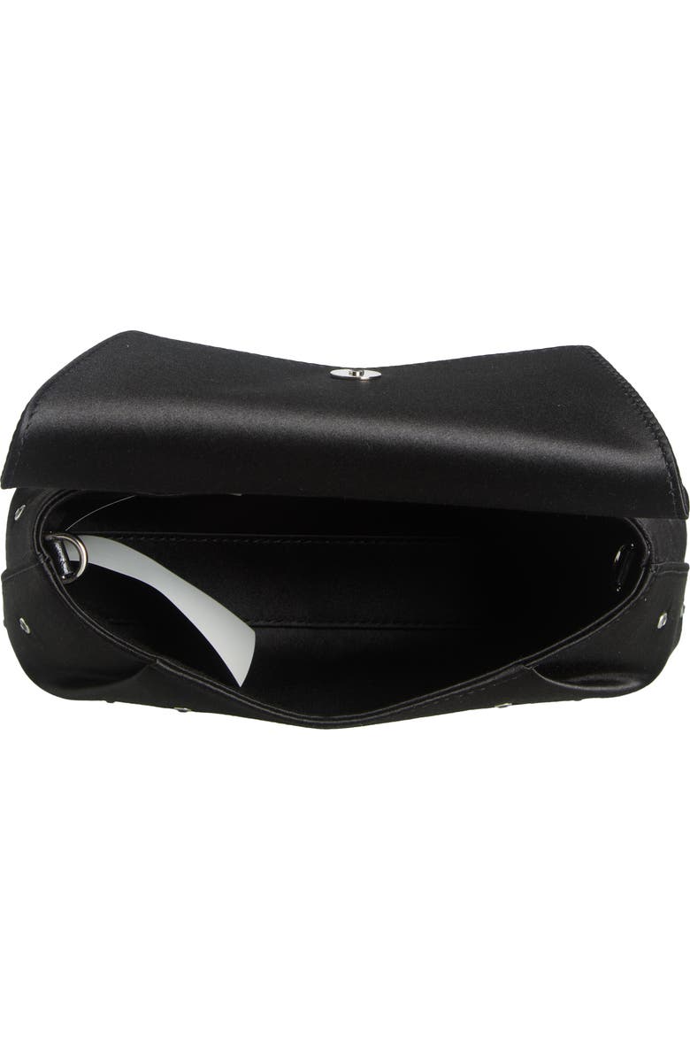 Versace Medusa 95 Crystal Embellished Satin Envelope Clutch, Alternate, color,