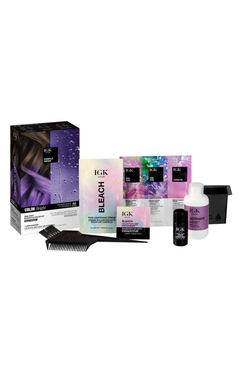 IGK Color Bright One Step Bleach
Color Kit - Purple Reign: Pale Violet, Main, color, Pale Violet