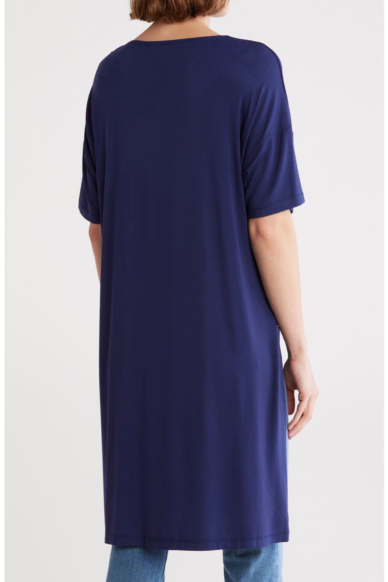 Side Slit Tunic Shirt, Alternate, color, NAVY