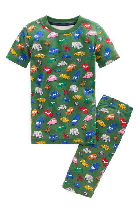 Kids' Print Fitted Two-Piece Cotton Pajamas (Toddler & Little Kid)
