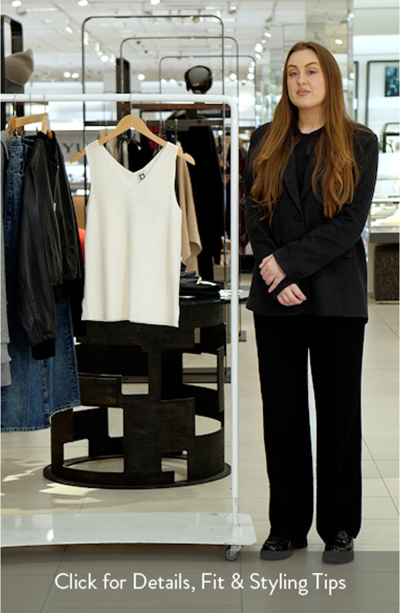 Double V-Neck Sweater Tank, sales video thumbnail