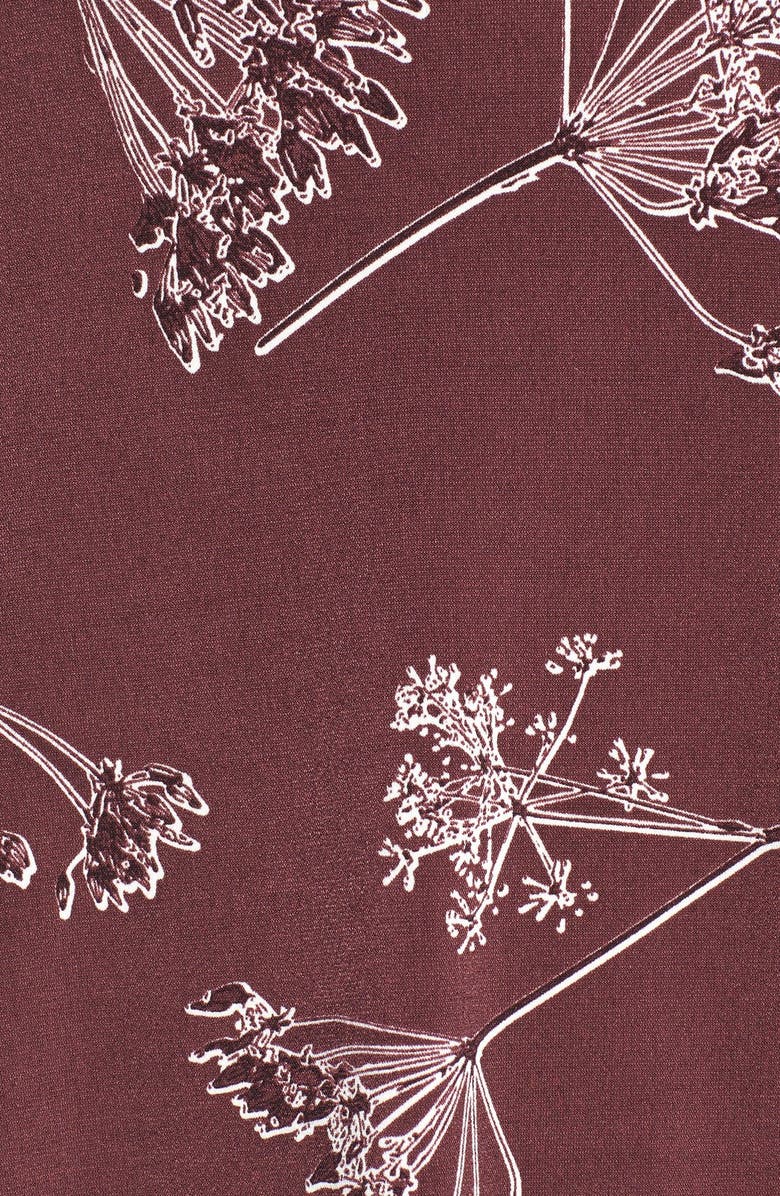 CeCe 'Refined Dandelion' Print Three Quarter Sleeve Swing Top, Alternate, color, 