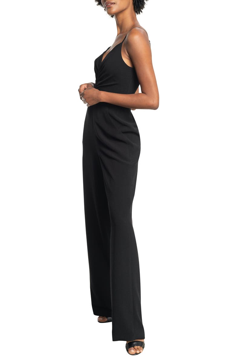 Dress the Population Emmet Gathered Crepe Jumpsuit, Alternate, color, 