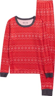 Pillow Talk Kids' Matching Family Fair Isle Long Sleeve Pajamas