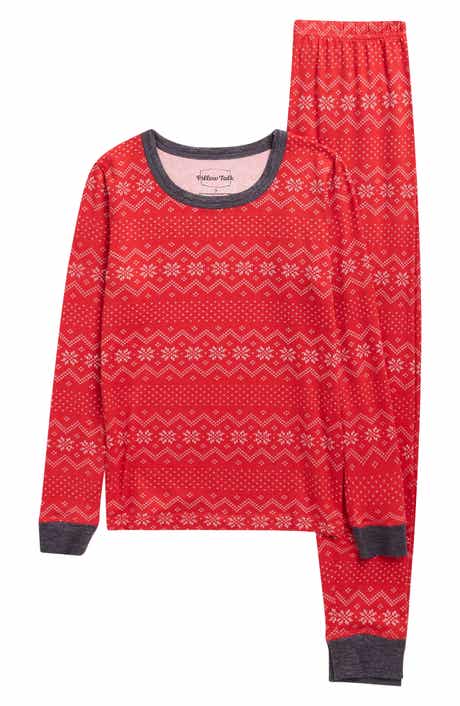 Pillow Talk Matching Family Fair Isle Long Sleeve Pajamas