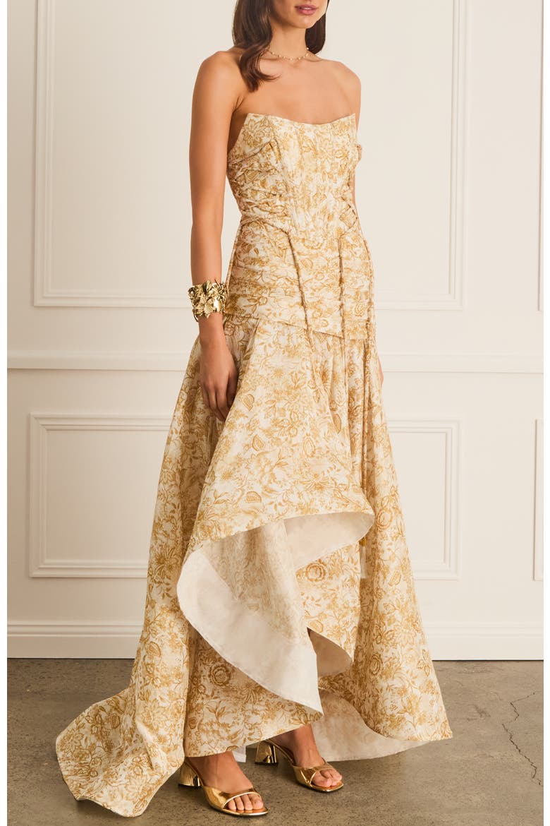 Luminary Victoria Dress, Alternate, color, Gold