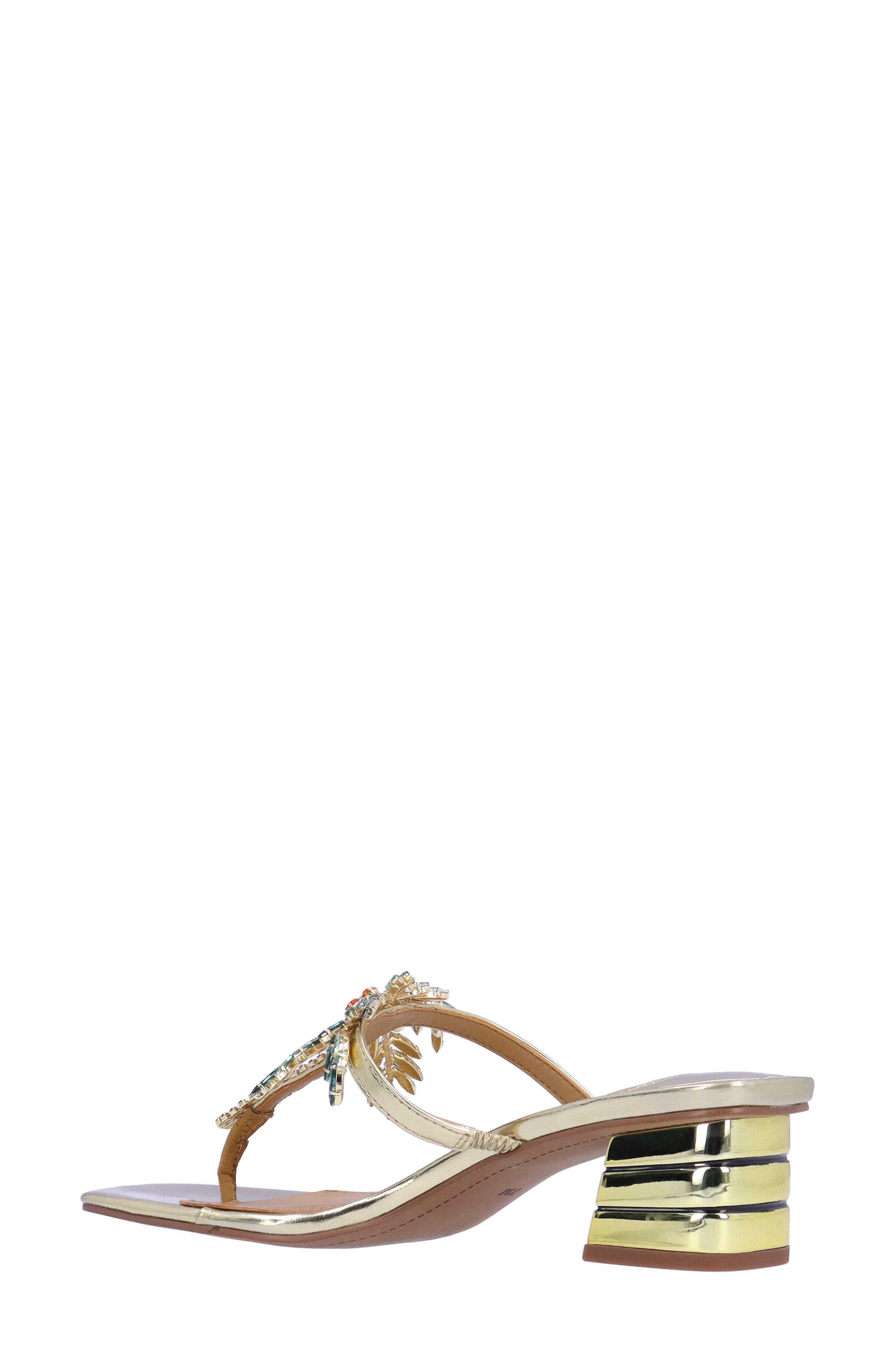 J. Reneé Palmy T-Strap Sandal, Alternate, color, Gold