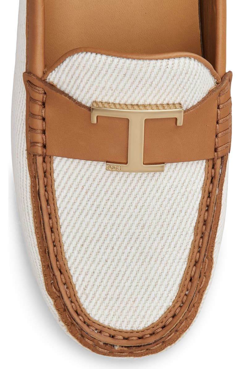 Tod's City Gommino Driving Shoe, Alternate, color, Bianco Calce/ Kenia