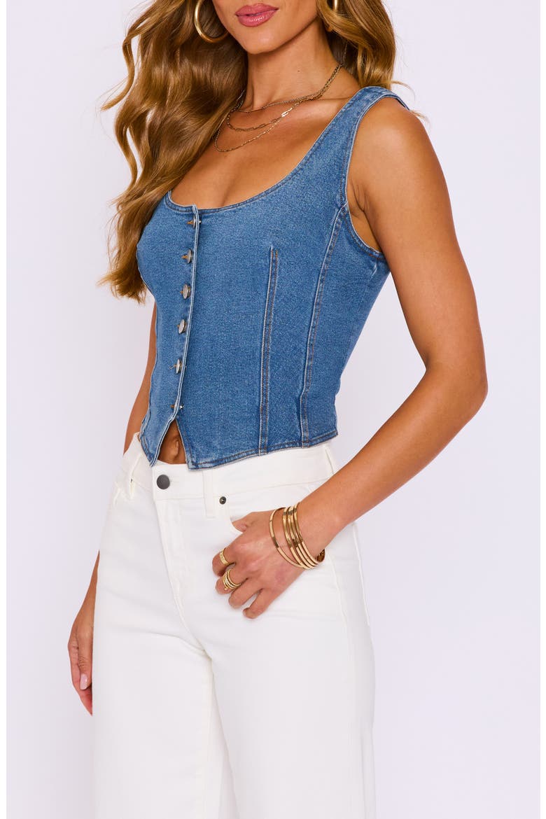 Willow Denim Vest, Alternate, color, MEDIUM WASH