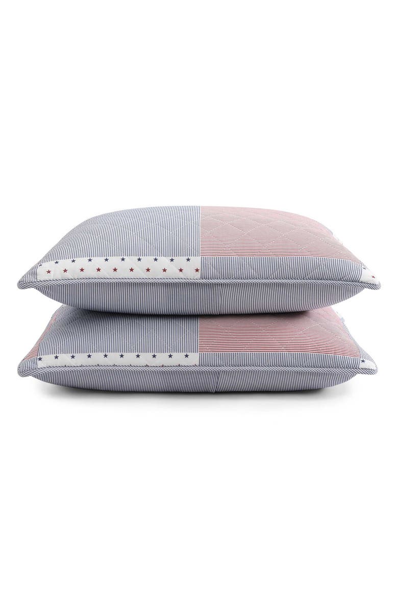 Tommy Hilfiger Ithaca Americana Quilt & Shams Set, Alternate, color, White/Blue/Red