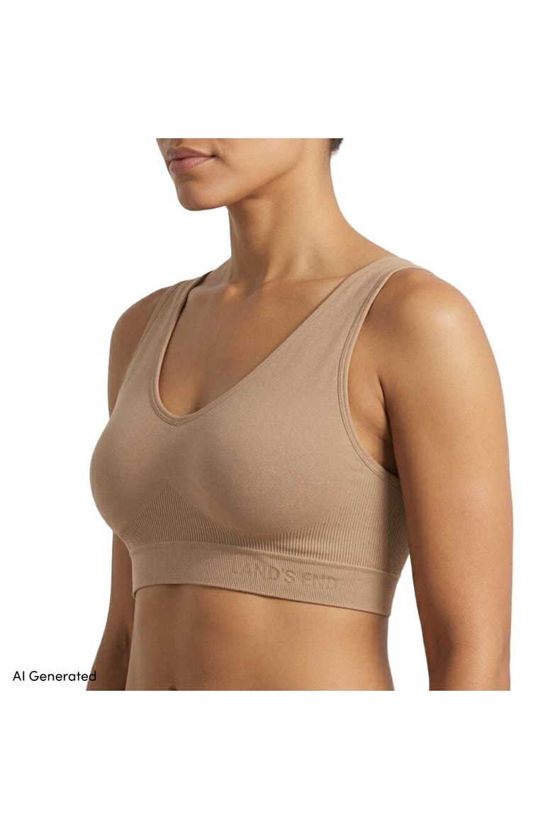 Full Coverage Bra Cotton Comfort Seamless, Alternate, color, Nude