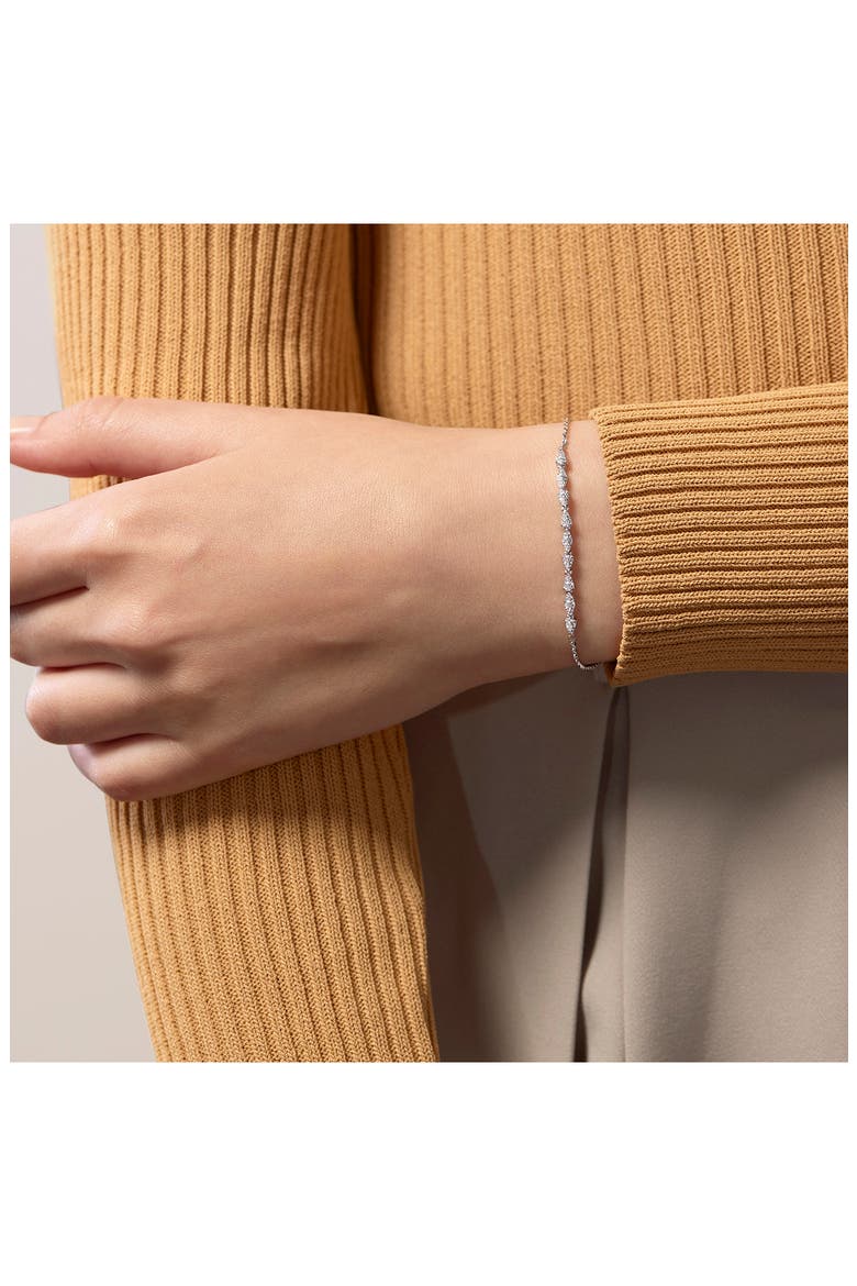 Aerial Dewdrop Bracelet, Alternate, color, WHITE GOLD/ DIAMOND