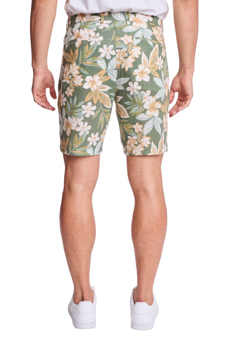 Felix Slim Fit Shorts, Alternate, color, EMERALD FLORAL