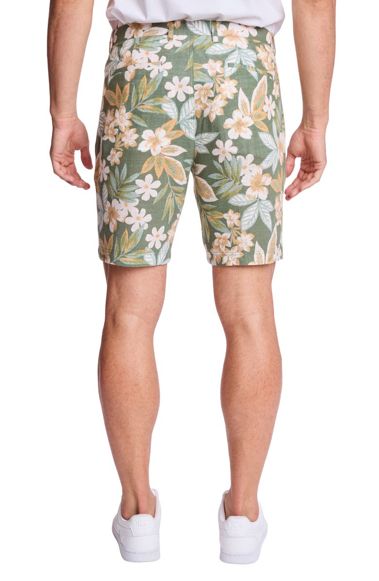 PAISLEY & GRAY Felix Slim Fit Shorts, Alternate, color, Emerald Floral