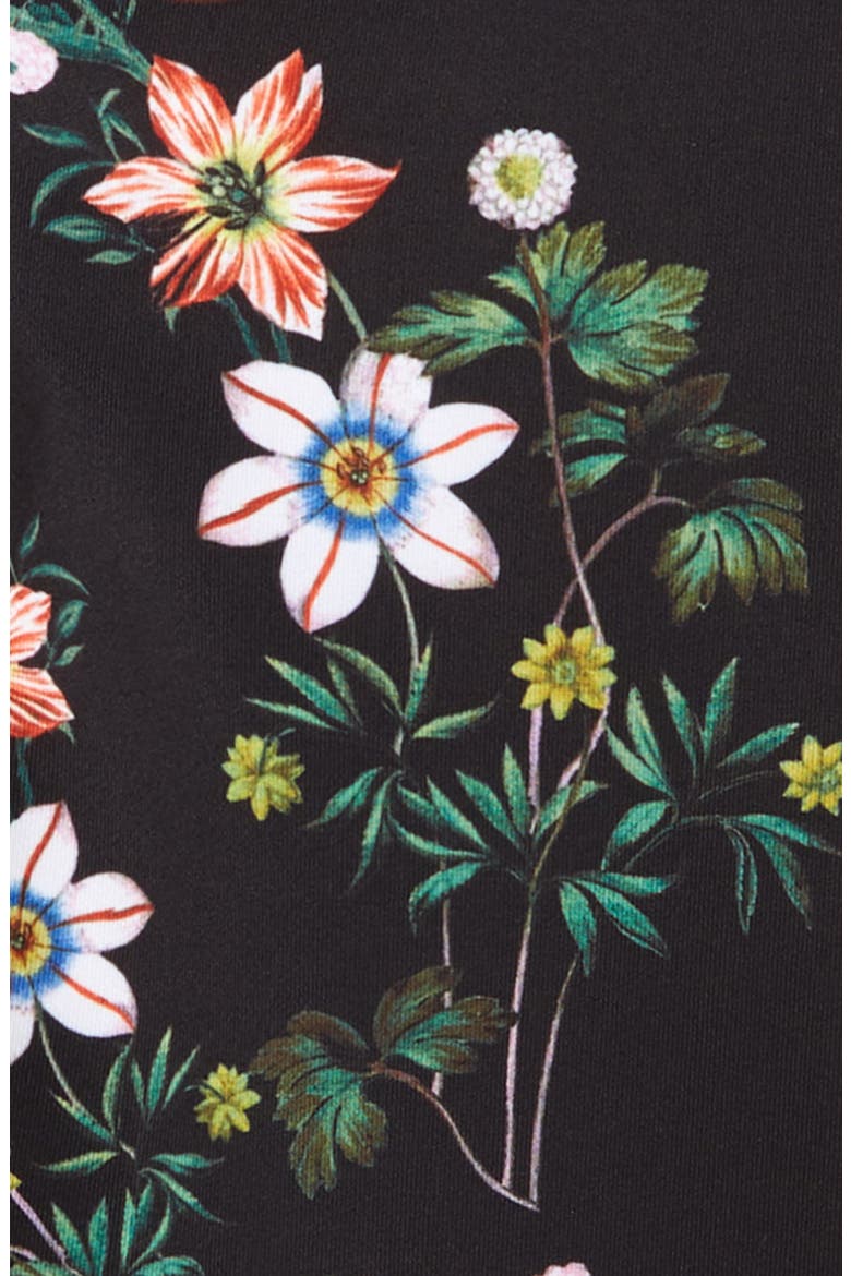 Print Leggings, Alternate, color, BLACK WILD FLOWERS
