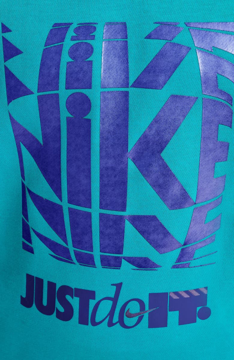 Nike Kids' Sportswear Club French Terry Sweatshirt, Alternate, color, Dusty Cactus/ Game Royal