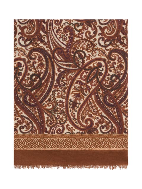 Sheila Paisley Print Scarf