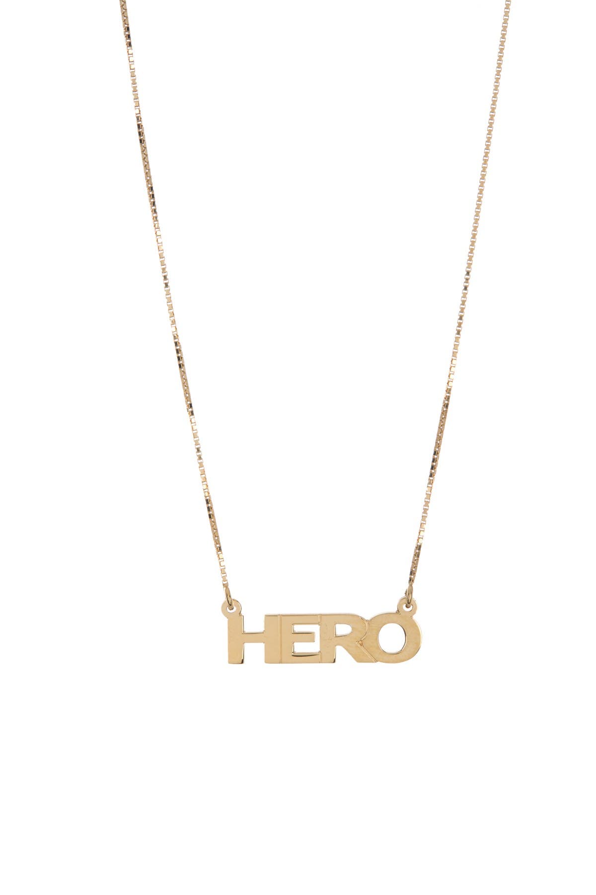 MELANIE MARIE Gold Plated Word Pendant Necklace (Women) | Nordstromrack