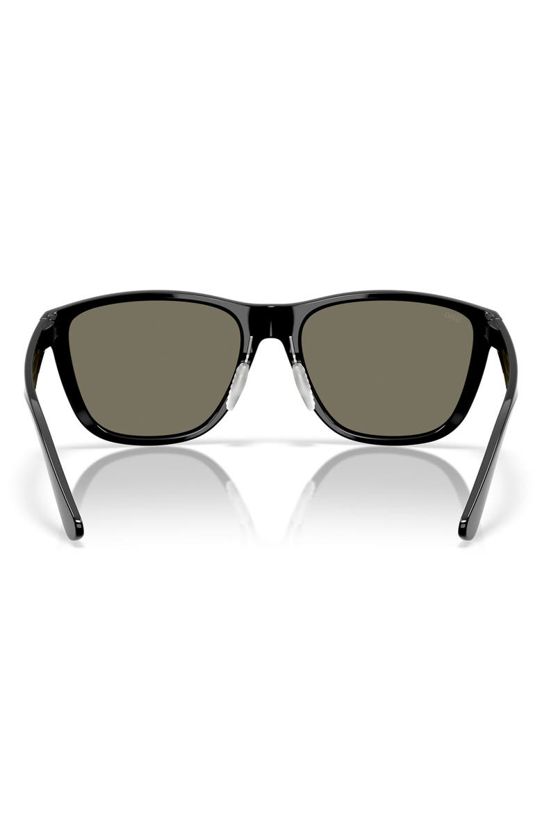 Costa Del Mar Corrientes 57mm Sunglasses, Alternate, color, Black / Blue Mirror