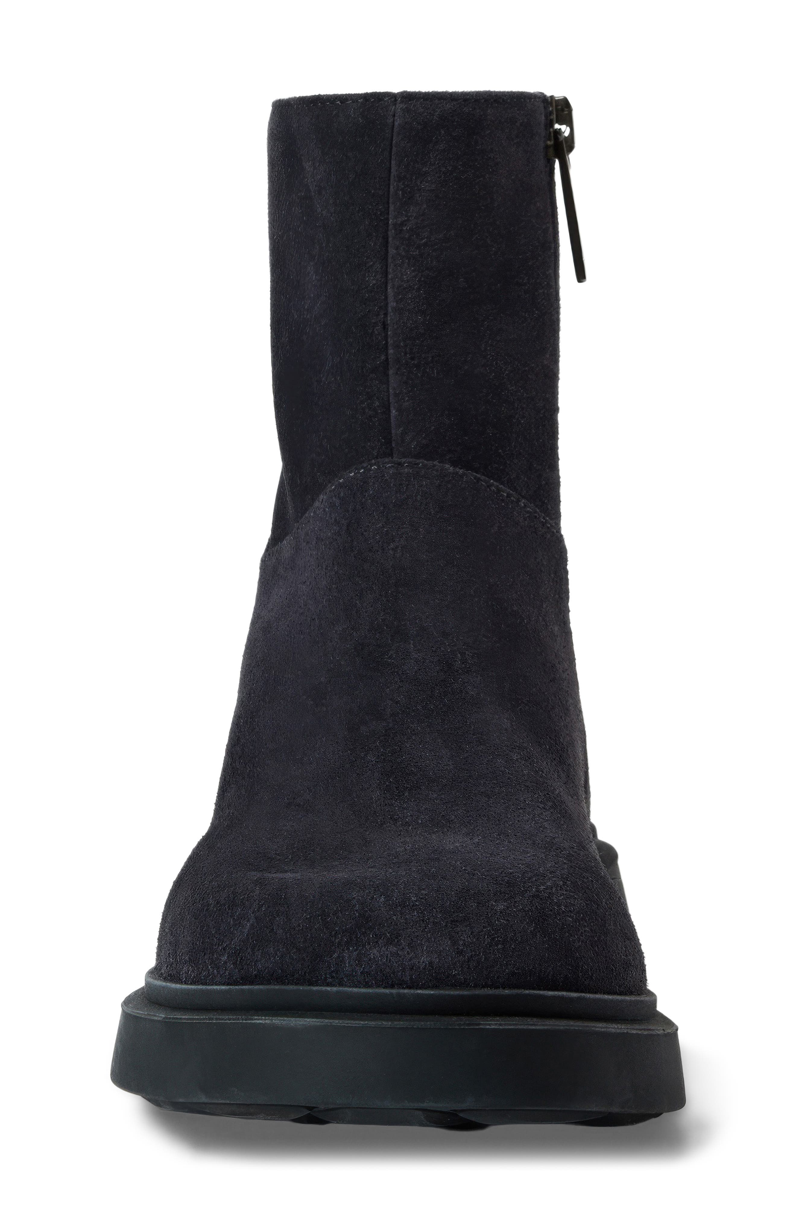 Hermione Leather Bootie, Alternate, color, NAVY SUEDE