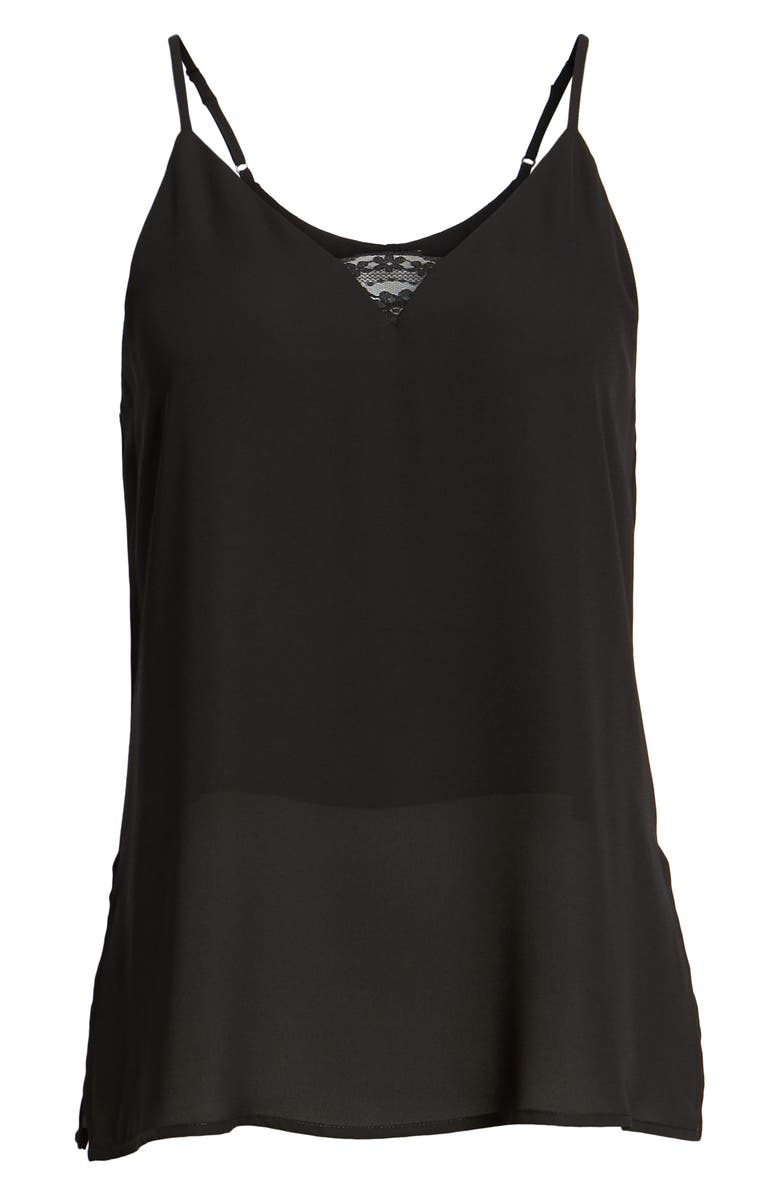 Halogen<sup>®</sup> Lace Trim Camisole, Alternate, color,