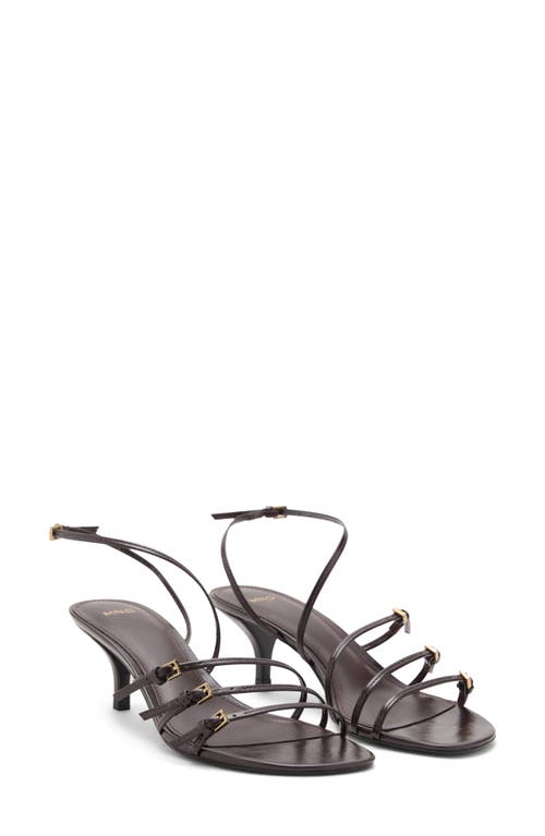Mango Strappy Slingback Sandal In Brown
