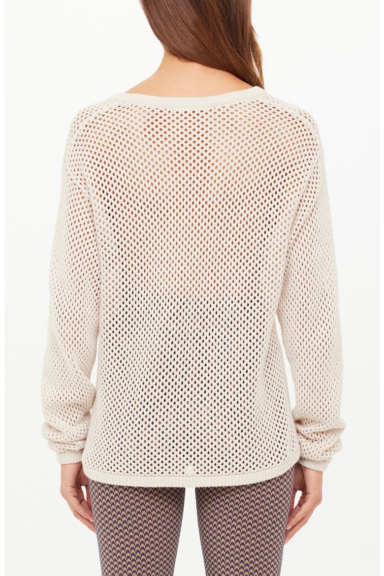 Josephine Organic Cotton Mesh Sweater, Alternate, color, NATURAL