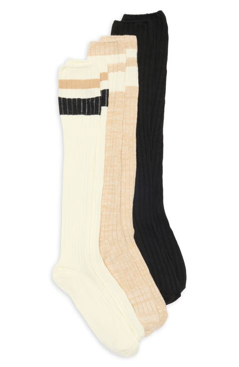 3-Pack Rib Slouch Socks