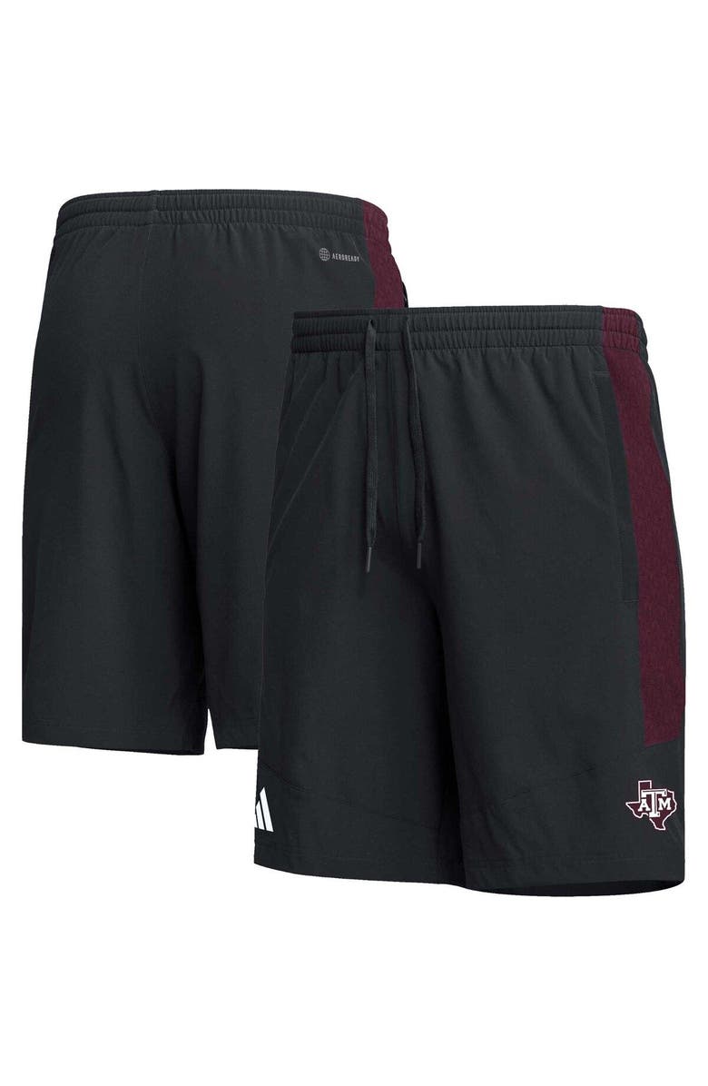 adidas Men's adidas Black Texas A&M Aggies AEROREADY Shorts, Main, color, 