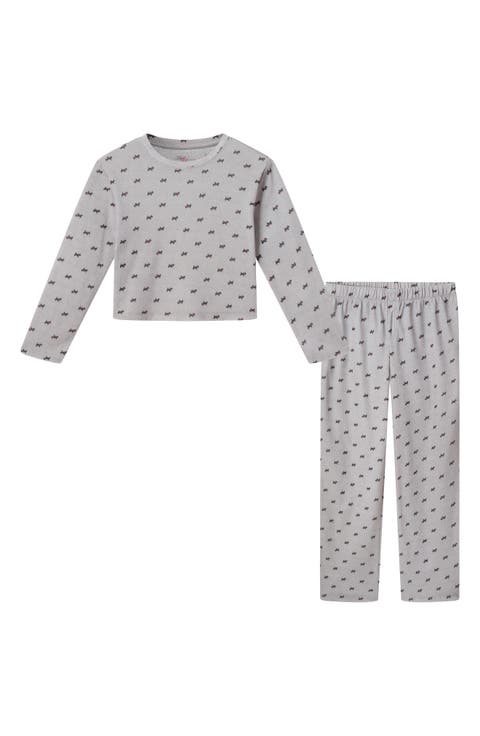 Kids' Scottie Dog Print Pajamas