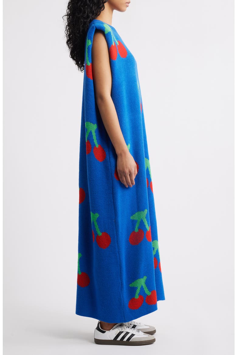 Cherry Pie Sleeveless Knit Maxi Dress, Alternate, color, BLUE CHERRY