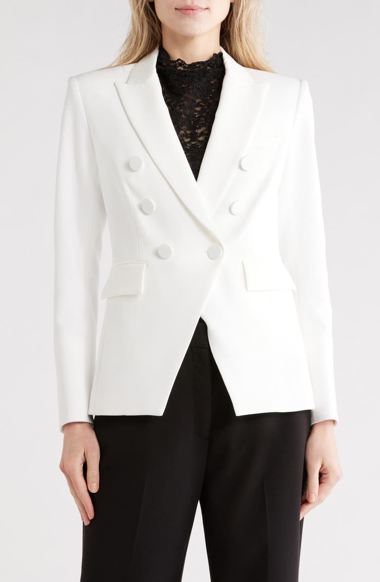 Veronica Beard Miller Dickey Jacket, Alternate, color, Off White