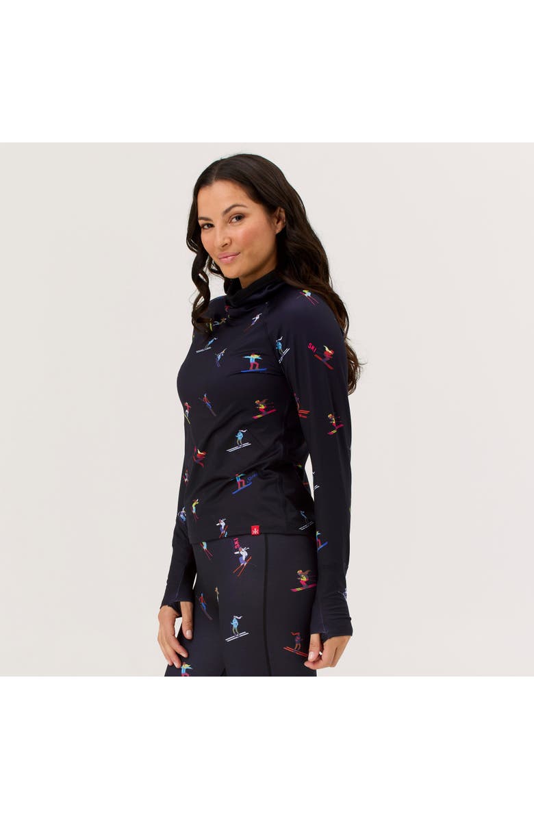 Krimson Klover Multi Skiers Turtleneck, Alternate, color, Black