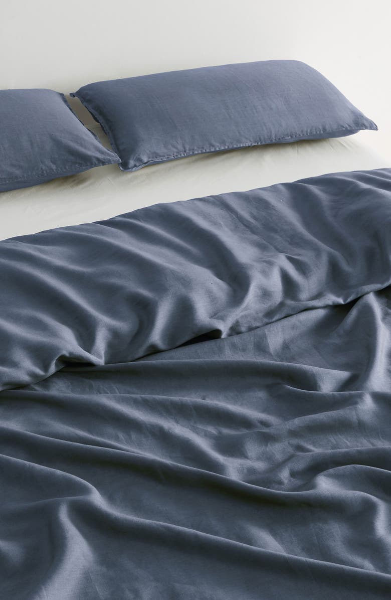 Verlee European Linen Duvet Set, Alternate, color, Slate