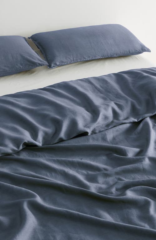 Verlee European Linen Duvet Set In Slate