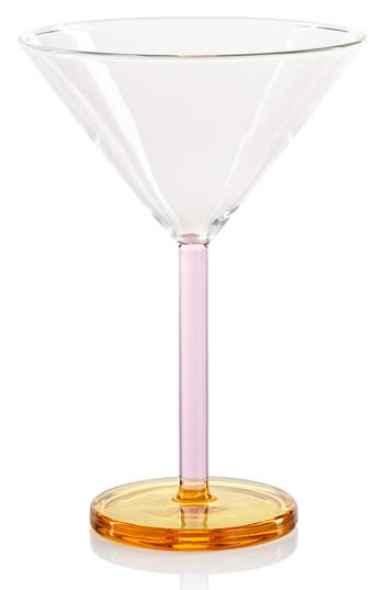 Zodax Vireo Set Of 4 Martini Glasses In Multi