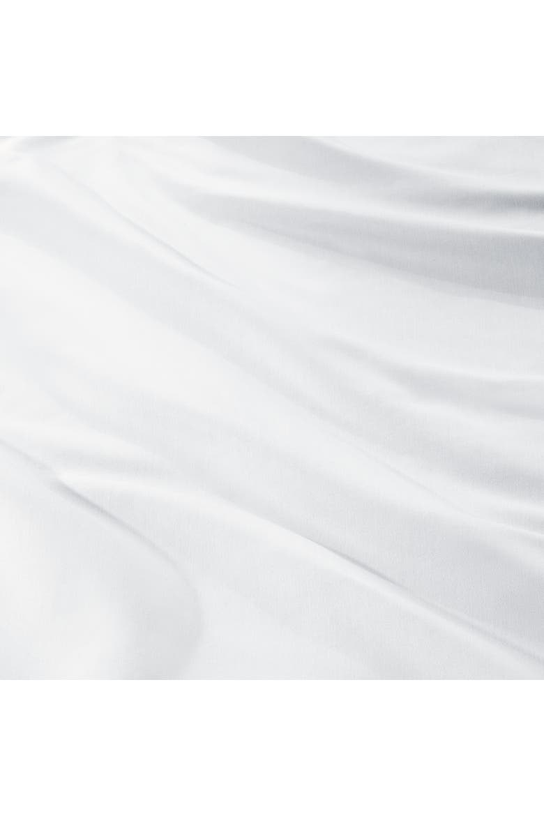 400 Thread Count Organic Cotton Sateen Sheet Set - Split King, Alternate, color, White
