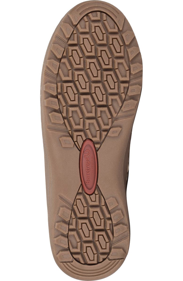 BARETRAPS Alta Faux Shearling Lined Water-Resistant Suede Lace-Up Boot, Alternate, color, Cognac/ Black