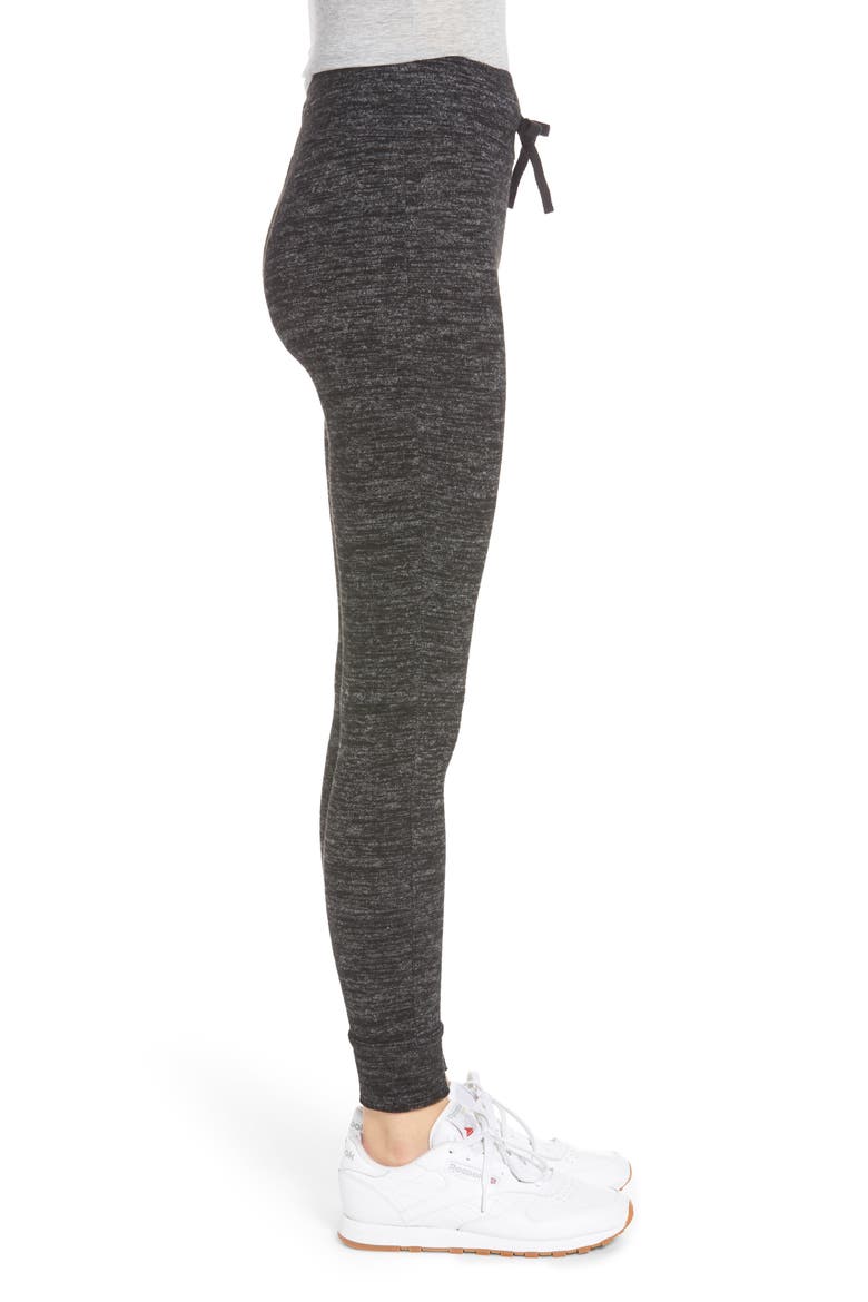 Cozy Leggings, Alternate, color, BLACK MELANGE