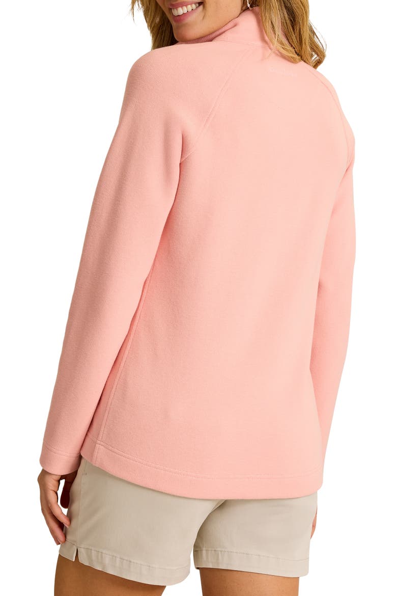 New Aruba Stretch Cotton Half Zip Pullover, Alternate, color, LT SALMON