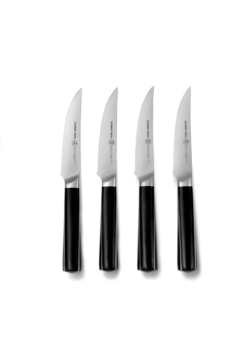 Crosstown 4-Piece Steak Set, Alternate, color, Black