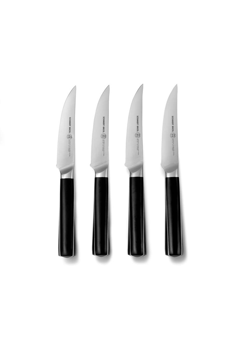 Schmidt Brothers Cutlery Crosstown 4-Piece Steak Set, Alternate, color, Black
