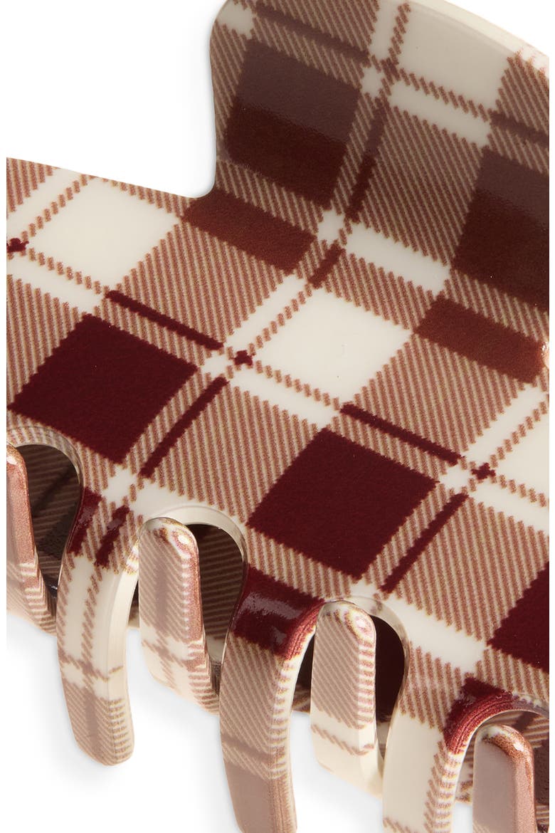 Farah Claw Clip, Alternate, color, BROWN